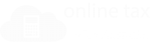 vTax White Logo and text